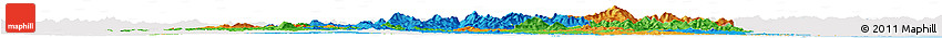 Political Horizon Map of New Hampshire, single color outside