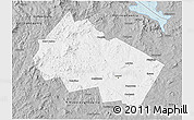 Gray 3D Map of Merrimack County