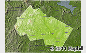 Physical 3D Map of Merrimack County, darken