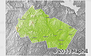 Physical 3D Map of Merrimack County, desaturated