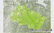 Physical 3D Map of Merrimack County, semi-desaturated