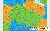 Political 3D Map of Merrimack County