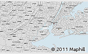 Silver Style 3D Map of ZIP code 07002
