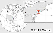 Blank Location Map of ZIP code 07002, highlighted country, highlighted county