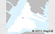 Gray Simple Map of ZIP code 07002