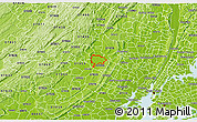 Physical 3D Map of ZIP code 07004