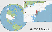 Savanna Style Location Map of ZIP code 07004, highlighted country, highlighted state