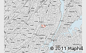 Silver Style Map of ZIP code 07011
