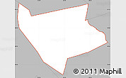 Gray Simple Map of ZIP code 07011