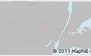 Gray 3D Map of ZIP code 07012, single color outside