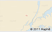 Classic Style 3D Map of ZIP code 07014, single color outside