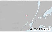 Gray 3D Map of ZIP code 07014, single color outside