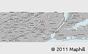 Gray Panoramic Map of ZIP code 07014