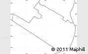 Blank Simple Map of ZIP code 07014, no labels