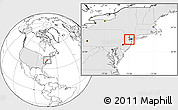 Blank Location Map of ZIP code 07016, highlighted country, highlighted county