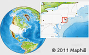 Physical Location Map of ZIP code 07016, highlighted country, highlighted county