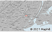 Gray 3D Map of ZIP code 07018