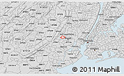 Silver Style 3D Map of ZIP code 07018