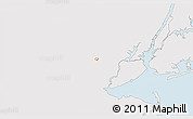 Silver Style 3D Map of ZIP code 07027, single color outside