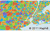Political 3D Map of ZIP code 07029