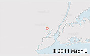 Silver Style 3D Map of ZIP code 07029, single color outside