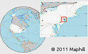 Gray Location Map of ZIP code 07029, highlighted country, highlighted county