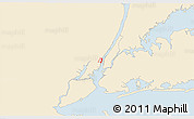 Classic Style 3D Map of ZIP code 07030, single color outside