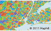Political 3D Map of ZIP code 07030
