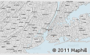 Silver Style 3D Map of ZIP code 07030