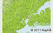 Physical Map of ZIP code 07030