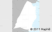 Gray Simple Map of ZIP code 07030