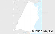 Silver Style Simple Map of ZIP code 07030