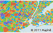 Political 3D Map of ZIP code 07032