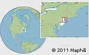 Savanna Style Location Map of ZIP code 07032, highlighted state