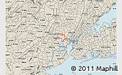Shaded Relief Map of ZIP code 07032