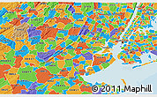 Political 3D Map of ZIP code 07033