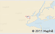 Classic Style 3D Map of ZIP code 07036, single color outside