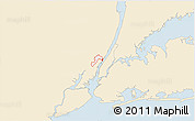 Classic Style 3D Map of ZIP code 07047, single color outside