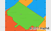 Political Simple Map of ZIP code 07062