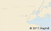 Classic Style 3D Map of ZIP code 07065, single color outside