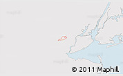 Silver Style 3D Map of ZIP code 07066, single color outside