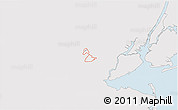 Silver Style 3D Map of ZIP code 07076, single color outside