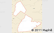 Classic Style Simple Map of ZIP code 07076