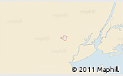 Classic Style 3D Map of ZIP code 07081, single color outside