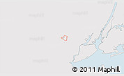 Silver Style 3D Map of ZIP code 07081, single color outside