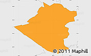 Political Simple Map of ZIP code 07081, single color outside, borders and labels