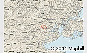 Shaded Relief Map of ZIP code 07083