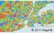 Political 3D Map of ZIP code 07086