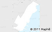 Silver Style Simple Map of ZIP code 07086