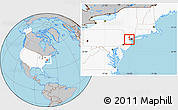 Gray Location Map of ZIP code 07090, highlighted country, highlighted county